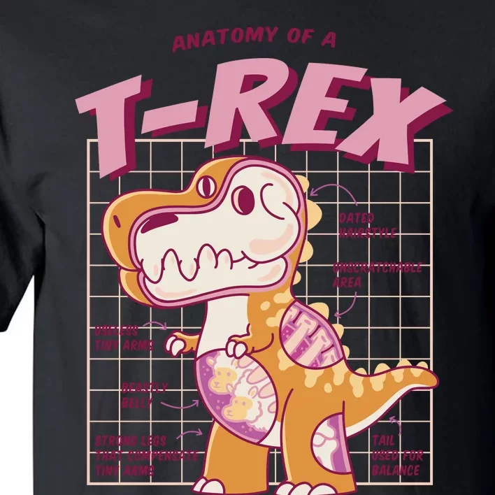 Anatomy Of A T Rex Tall T-Shirt