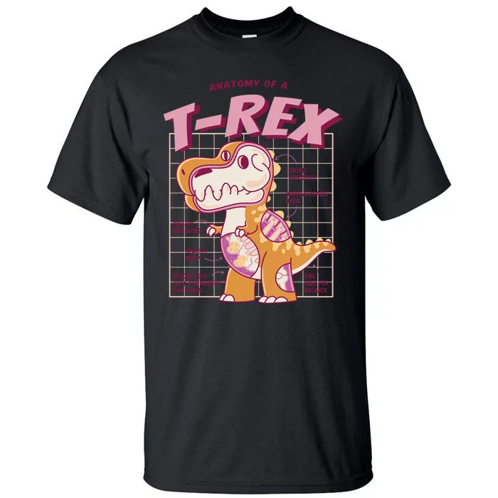 Anatomy Of A T Rex Tall T-Shirt