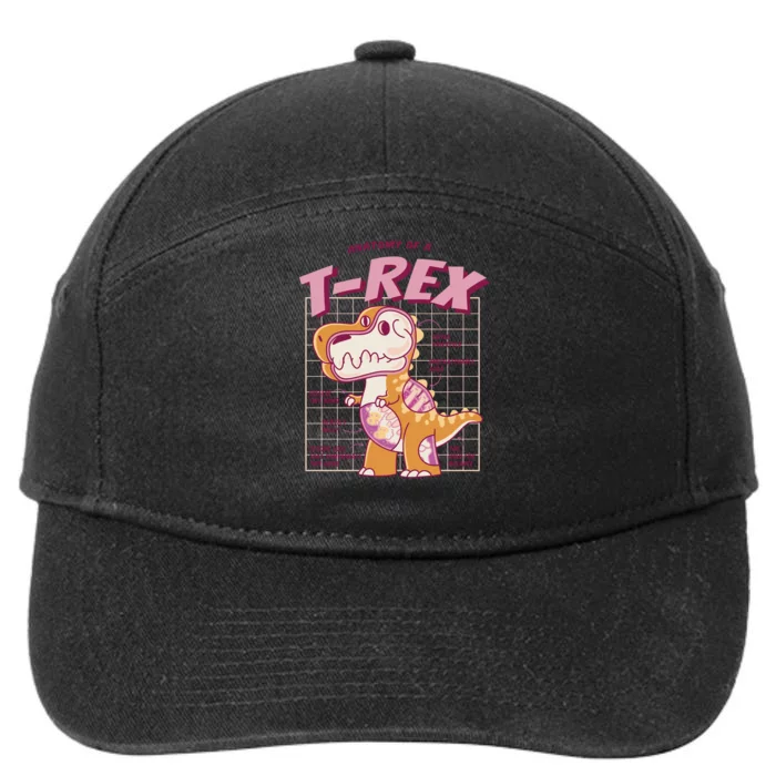 Anatomy Of A T Rex 7-Panel Snapback Hat