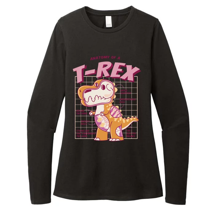 Anatomy Of A T Rex Womens CVC Long Sleeve Shirt