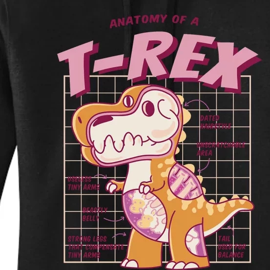 Anatomy Of A T Rex Women's Pullover Hoodie