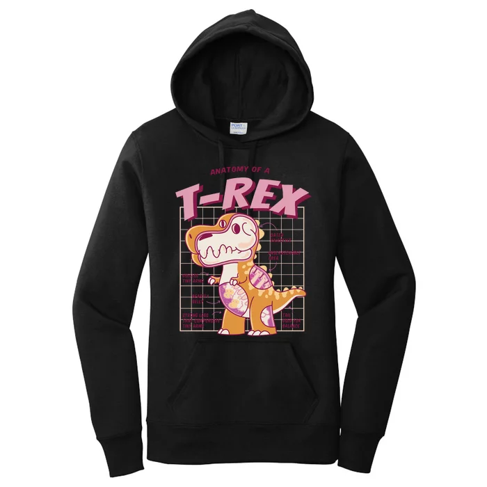 Anatomy Of A T Rex Women's Pullover Hoodie