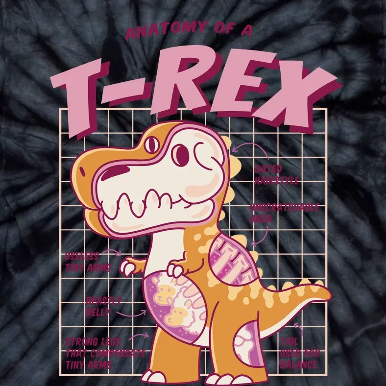 Anatomy Of A T Rex Tie-Dye T-Shirt