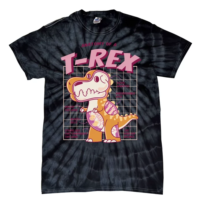 Anatomy Of A T Rex Tie-Dye T-Shirt