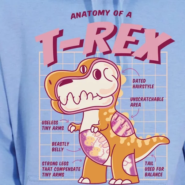 Anatomy Of A T Rex Unisex Surf Hoodie