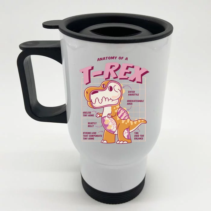 Anatomy Of A T Rex Front & Back Stainless Steel Travel Mug