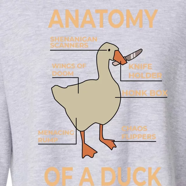 Anatomy Of A Duck Cropped Pullover Crew