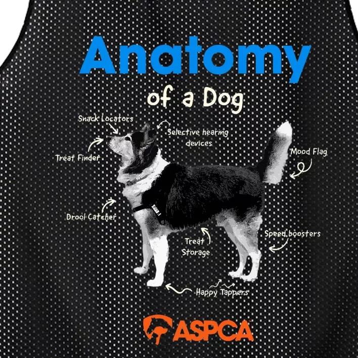 Anatomy Of A Dog Mesh Reversible Basketball Jersey Tank