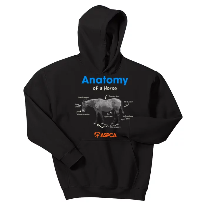 Anatomy Of A Horse Kids Hoodie