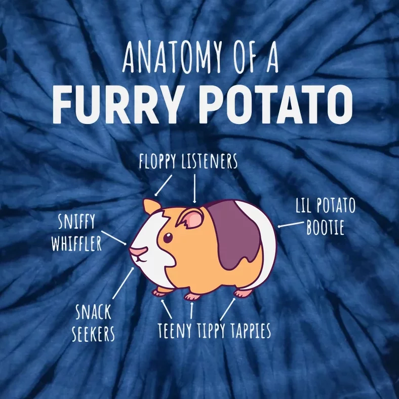 Anatomy Of A Furry Potato Guinea Pig Lover Gift Tie-Dye T-Shirt