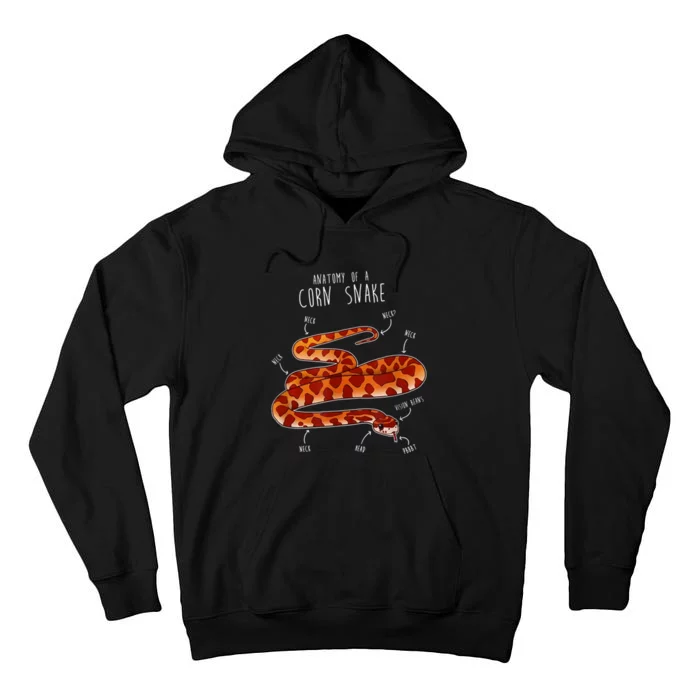 Anatomy Of A Corn Snake Tall Hoodie