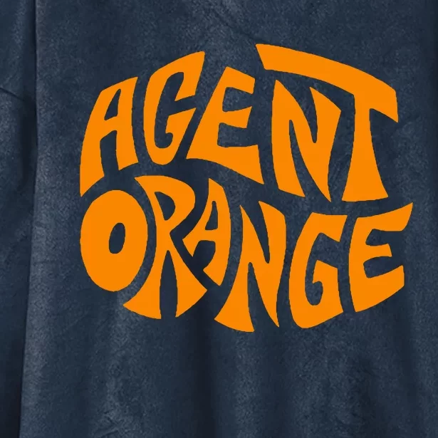 Agent Orange Hooded Wearable Blanket