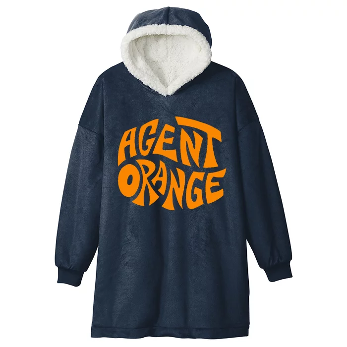 Agent Orange Hooded Wearable Blanket