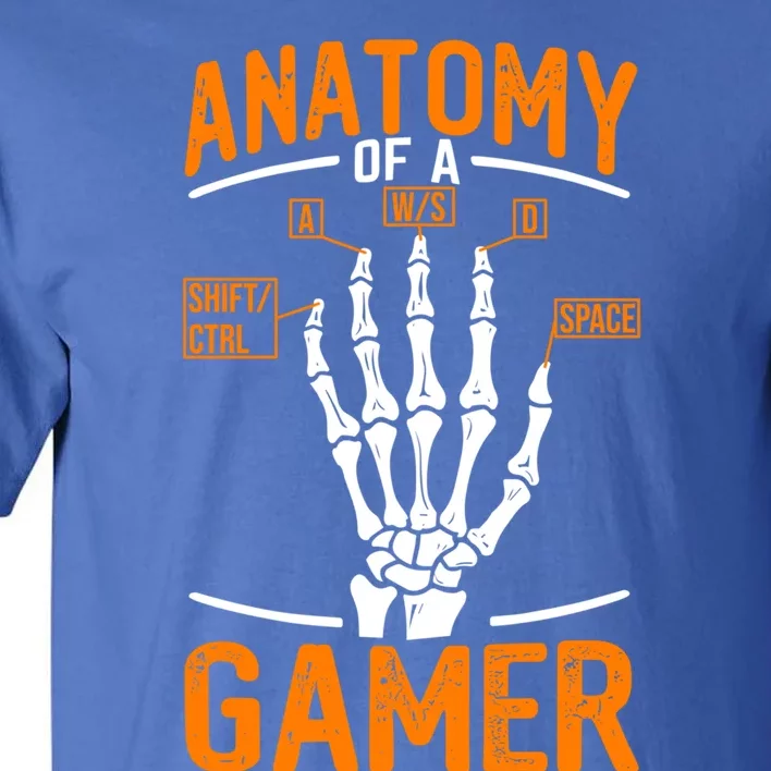 Anatomy Of A Gamer Funny Pc Gamer And Gaming Ns Gift Tall T-Shirt