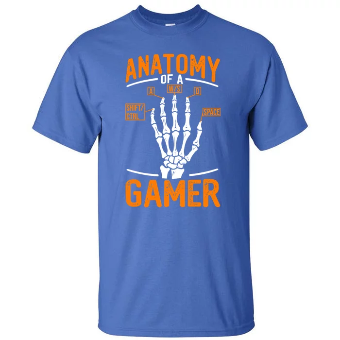 Anatomy Of A Gamer Funny Pc Gamer And Gaming Ns Gift Tall T-Shirt