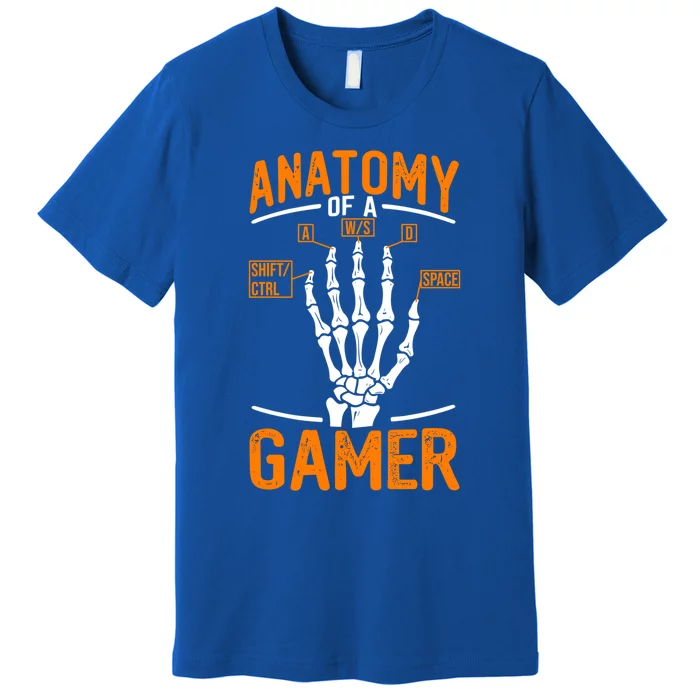 Anatomy Of A Gamer Funny Pc Gamer And Gaming Ns Gift Premium T-Shirt