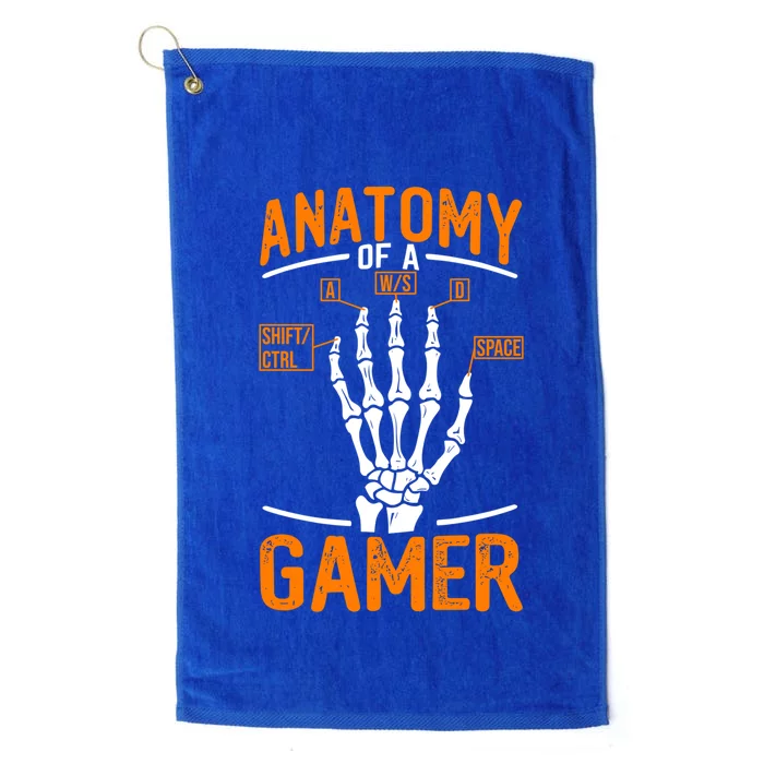 Anatomy Of A Gamer Funny Pc Gamer And Gaming Ns Gift Platinum Collection Golf Towel