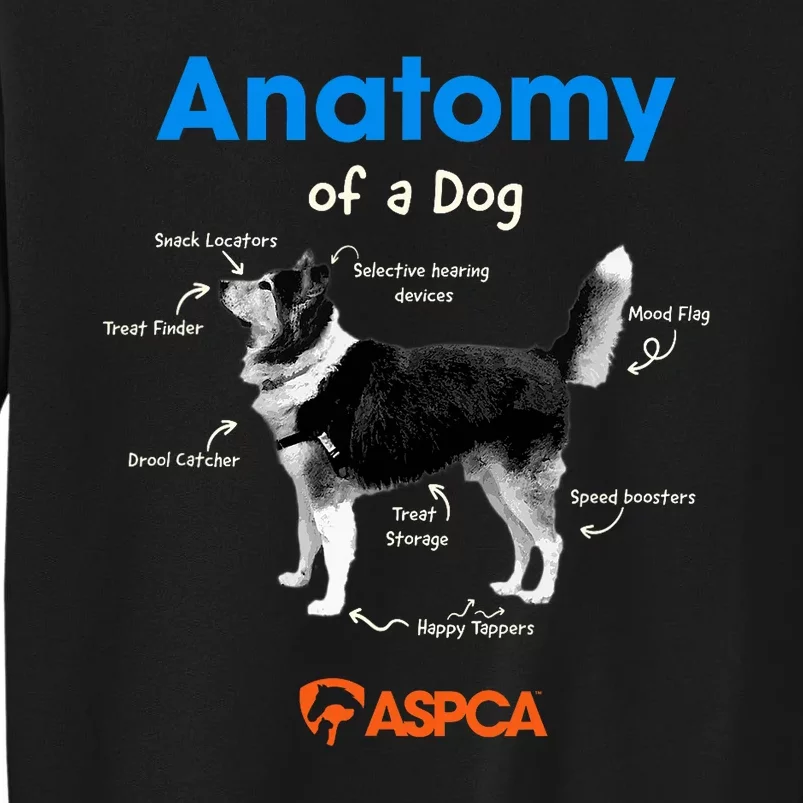 Anatomy Of A Dog Tall Sweatshirt