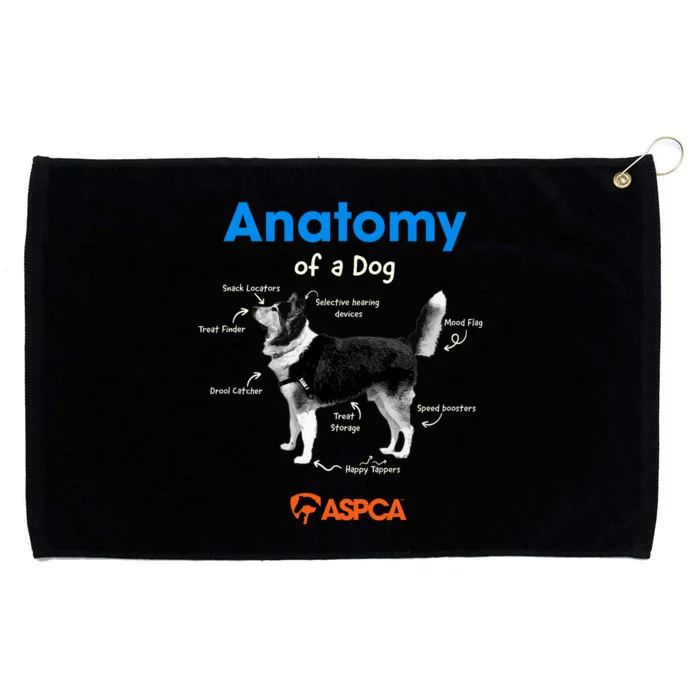 Anatomy Of A Dog Grommeted Golf Towel