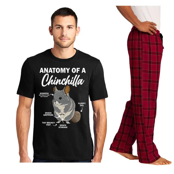 Anatomy Of A Chinchilla For Women Chinchilla Mom Funny Pajama Set