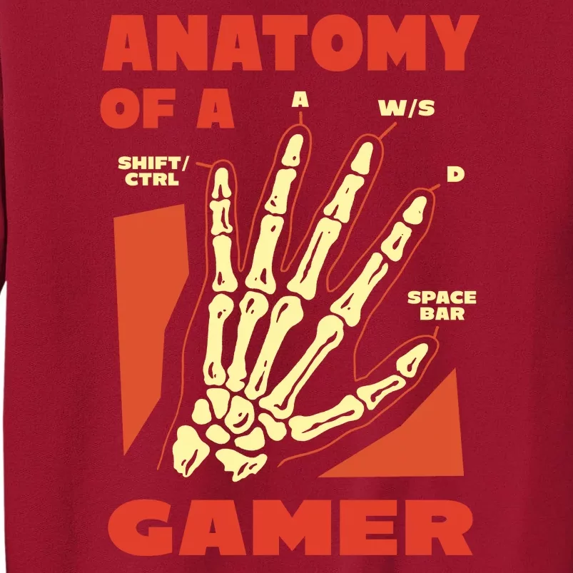 Anatomy Of A Gamer Halloween Tall Sweatshirt