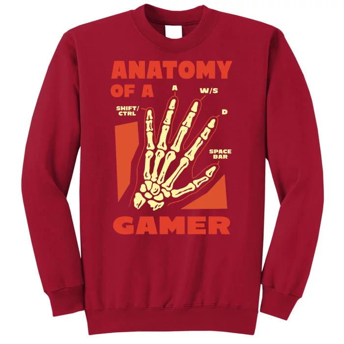 Anatomy Of A Gamer Halloween Tall Sweatshirt