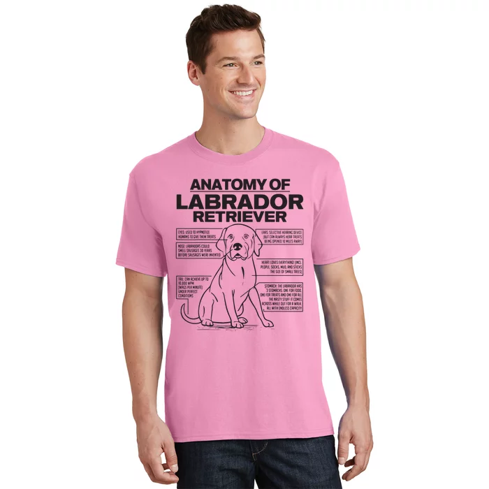 Anatomy Of A Labrador Retriever Funny Dog Owner Gifts T-Shirt