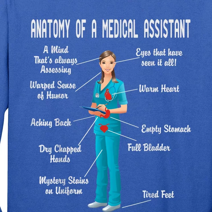 Anatomy Of A Medical Assistant Tall Long Sleeve T-Shirt