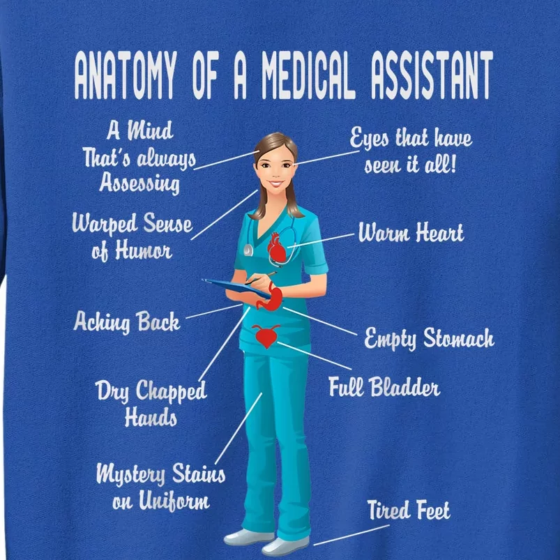 Anatomy Of A Medical Assistant Tall Sweatshirt