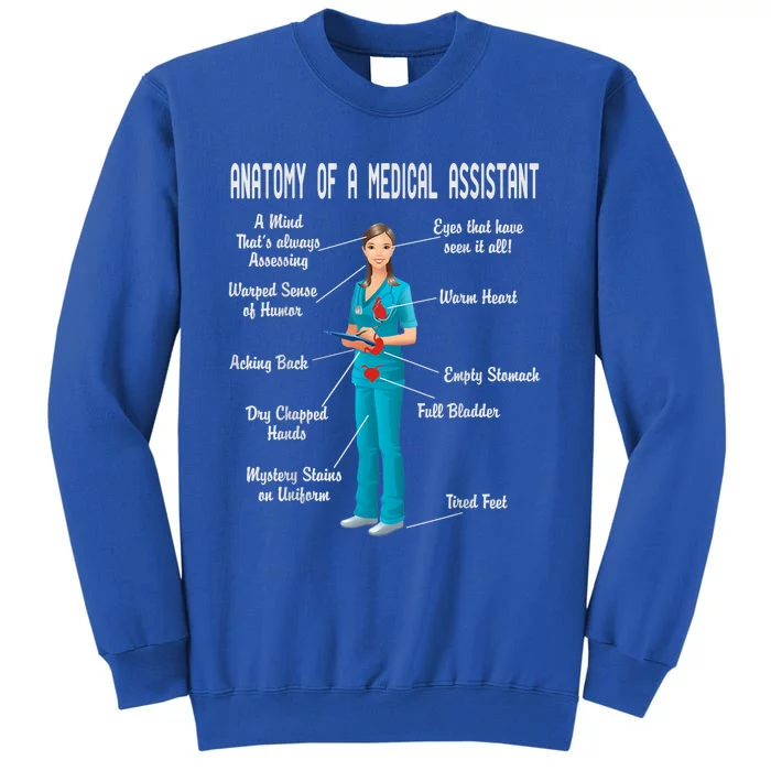 Anatomy Of A Medical Assistant Tall Sweatshirt