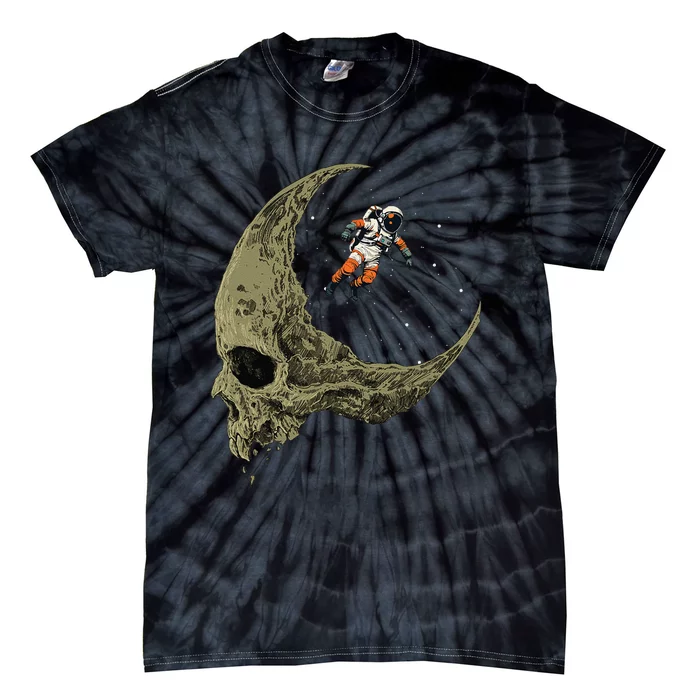 Astronaut On A Skull Planet In Outer Space Astronomy Space Tie-Dye T-Shirt