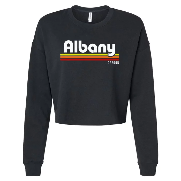 Albany Oregon Cropped Pullover Crew