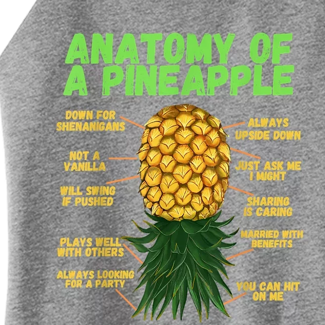 Anatomy Of A Pineapple Funny Upside Down Pineapple Women’s Perfect Tri Rocker Tank