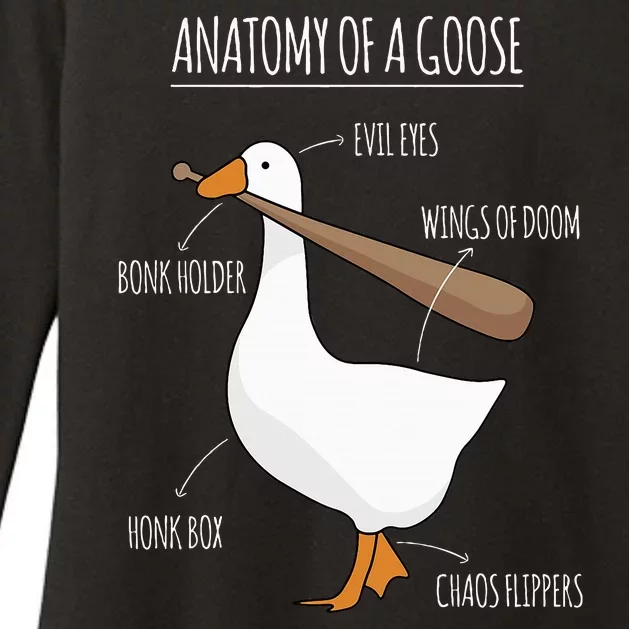 Anatomy Of A Goose Meme Womens CVC Long Sleeve Shirt