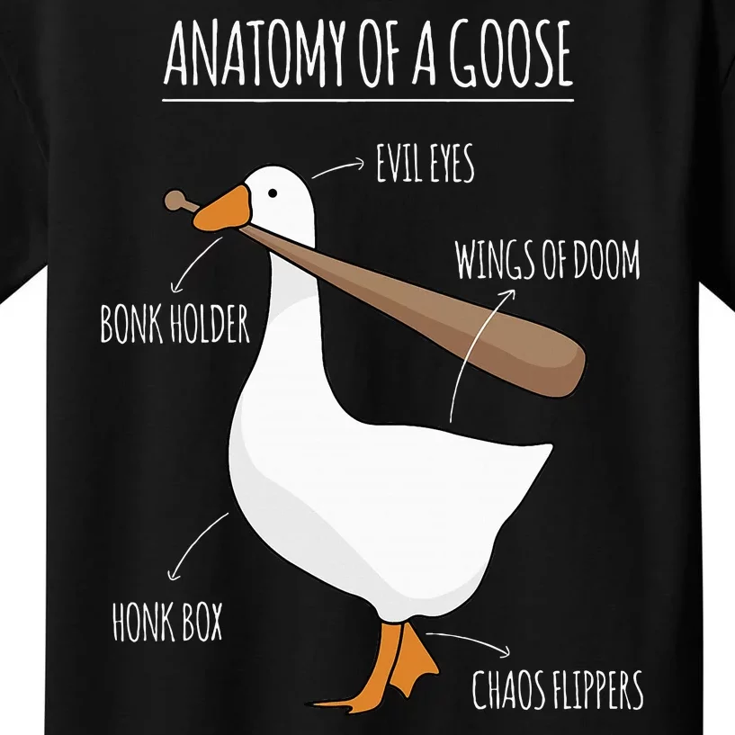 Anatomy Of A Goose Meme Kids T-Shirt