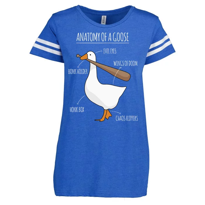 Anatomy Of A Goose Meme Enza Ladies Jersey Football T-Shirt