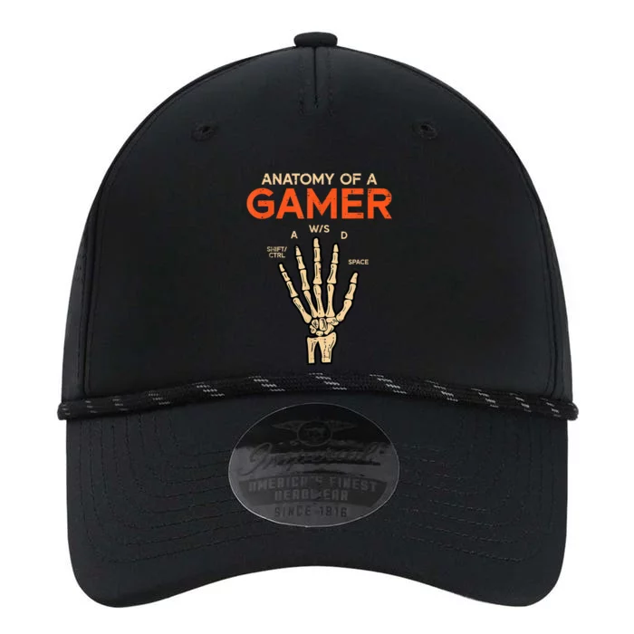 Anatomy Of A Gamer Skeleton Hand Funny Halloween Gaming Performance The Dyno Cap