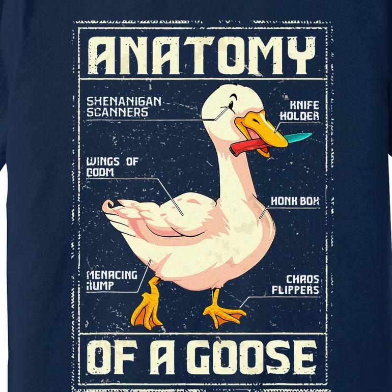 Anatomy Of A Goose Funny Goose Premium T-Shirt