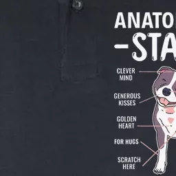 Anatomy Of A Staffy Staffordshire Bull Terrier Softstyle Adult Sport Polo