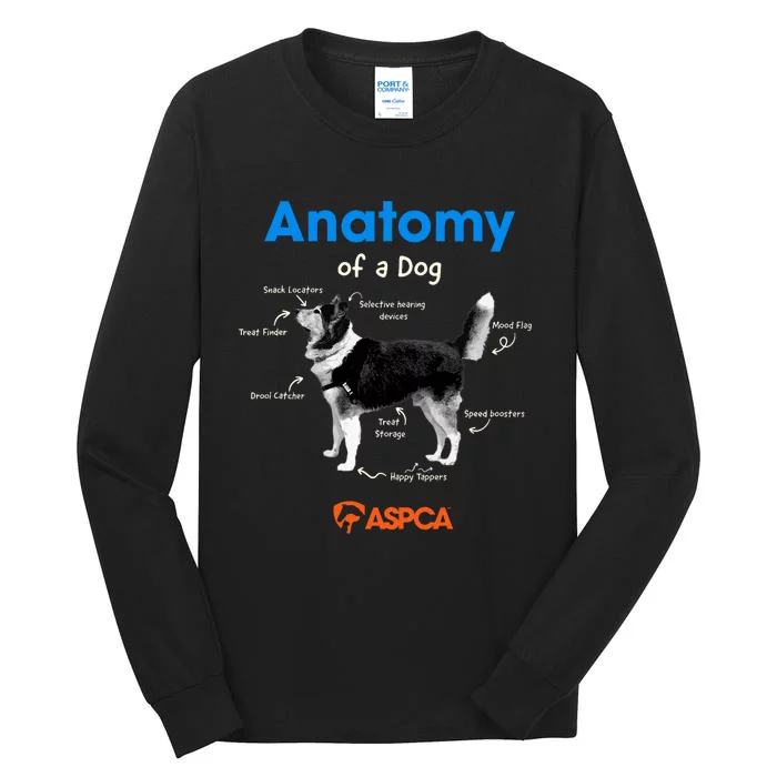 Anatomy Of A Dog Tall Long Sleeve T-Shirt