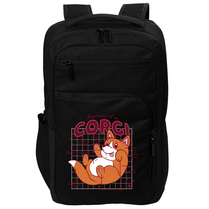 Anatomy Of A Corgi Dog Impact Tech Backpack