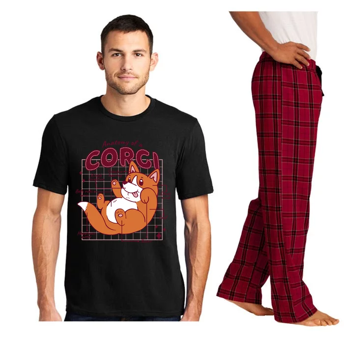 Anatomy Of A Corgi Dog Pajama Set