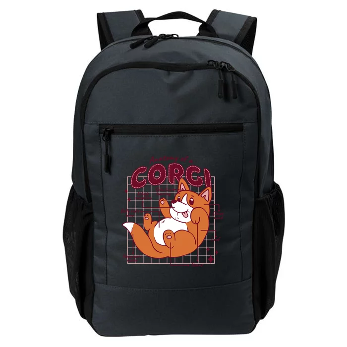 Anatomy Of A Corgi Dog Daily Commute Backpack