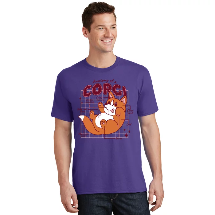 Anatomy Of A Corgi Dog T-Shirt