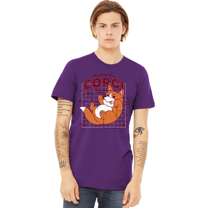 Anatomy Of A Corgi Dog Premium T-Shirt