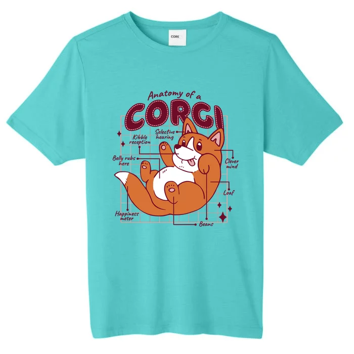 Anatomy Of A Corgi Dog ChromaSoft Performance T-Shirt