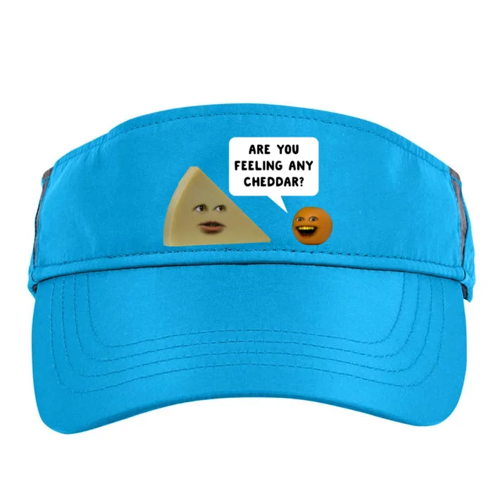 Annoying Orange Are You Feeling Any Cheddar Gift Adult Drive Performance Visor