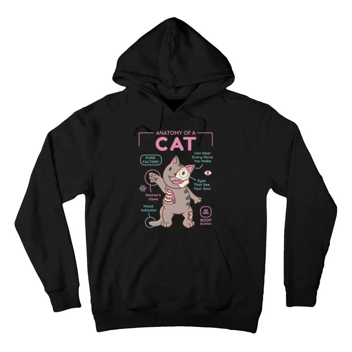 Anatomy Of A Cat Hoodie