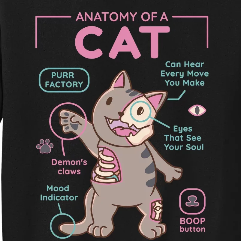 Anatomy Of A Cat Sweatshirt