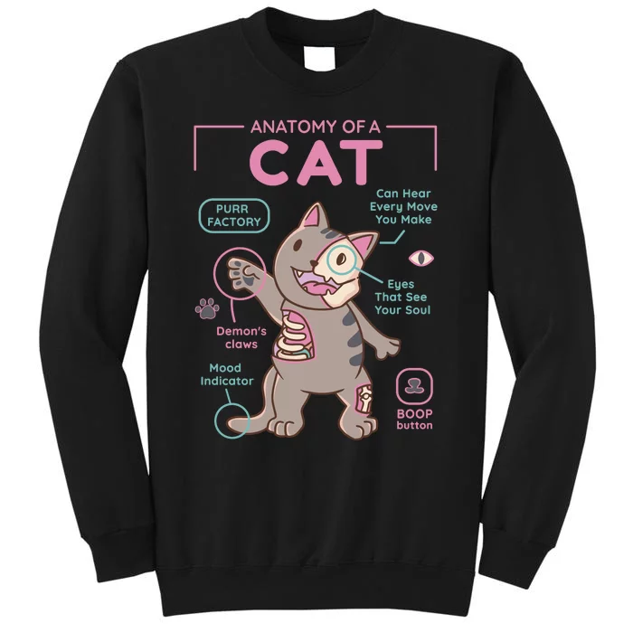 Anatomy Of A Cat Sweatshirt